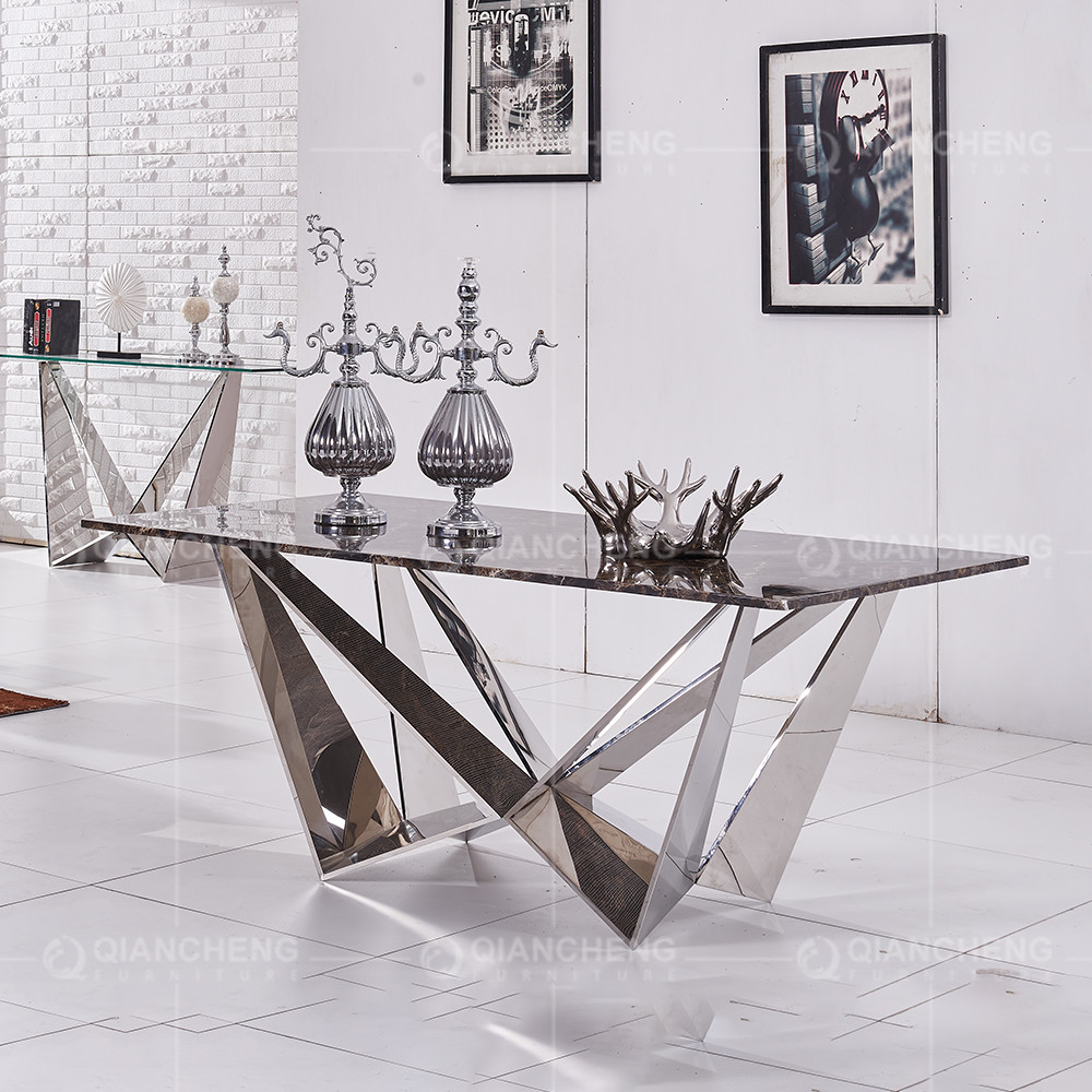 78x40x30inch Tempered Glass Dining Table Luxury Room Furniture