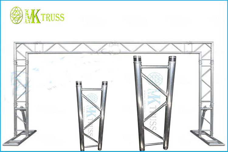 Brace Tube 12*2mm Portable Outdoor Roof Truss System for Hanging Speaker and Lighting