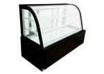 Curved Glass Cake Display Chiller Commercial Bakery Showcase Counter