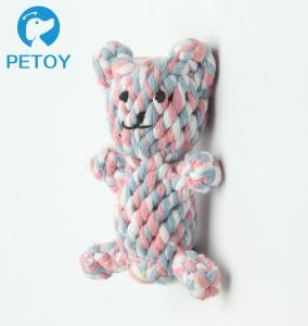 Quality Professional Lovely Rope Bear Dog Toy Bright Color BSCI Certification wholesale