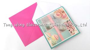 Quality Christmas Square Shaped Musical Greeting Card with sound module wholesale