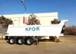 Semi Trailer Red Dump 45 CBM 3 Axles Tipper Truck Trailer