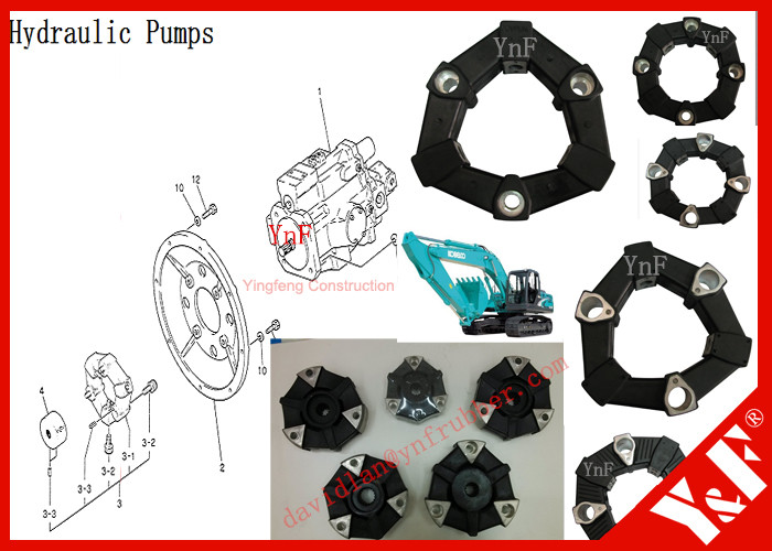 4636444 Hitachi Excavator Coupling For ZAXIS470 Excavator Pump Hydraulic Mounting