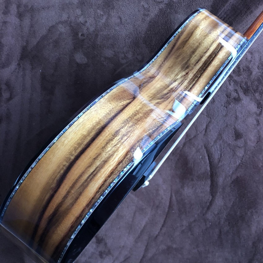 Custom 2021 New Style GPS14 with Angle Cut Corners Real abalone Inlay KOA Wood Acoustic Guitar