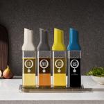 500ml Capacity Glass Kitchen Oil and Vinegar Bottle with Stylish Leak-Proof