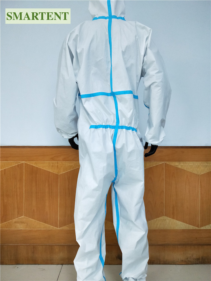 Bonded Fabric One Size Fit Full Body Disposable Coveralls