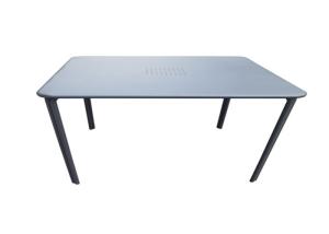 Quality OEM ODM Black Steel Patio Table Outdoor Powder Coated wholesale