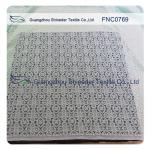 ±150CM Charming Nylon Cotton Lace Fabric AZO Free Dyeing 76.5% Nylon + 23.5%