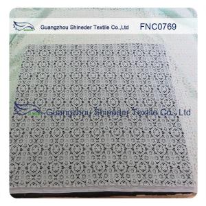 Quality ±150CM Charming Nylon Cotton Lace Fabric AZO Free Dyeing 76.5% Nylon + 23.5% Cotton wholesale