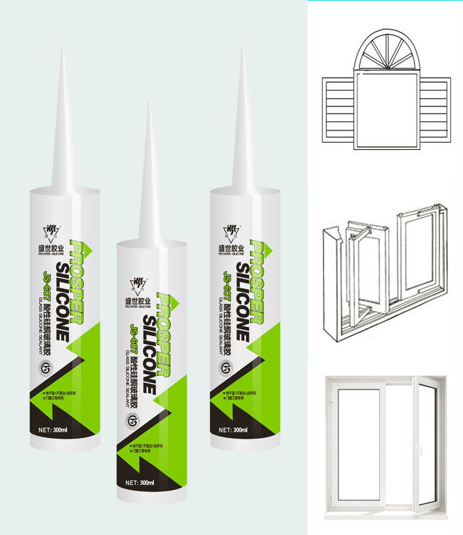 Grey / Black Acetic Cure General Purpose Silicone Sealant For Window And Door Frames