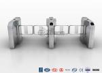 Fingerprint Entrance Swing Barrier Gate Stainless Steel For Handicap Channel