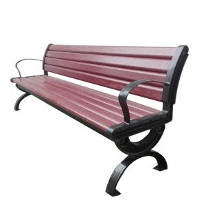 Quality Street Garden Park 1500mm WPC Wood Cast Iron Bench wholesale