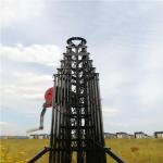 Guyed 12M Winch Up 40ft Aluminum Outdoor Antenna Mast