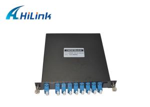 Quality 8CH CWDM Optical Mux Demux LGX Cassette Single Fiber LC/UPC 1270nm-1410nm wholesale