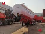3 Axle 60cbm Cement Tanker Truck CCC Dry Bulk Cement Tanker