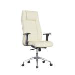 Fabric Executive Leather Office Swivel Chairs 2.5mm Black Powder BIFMA