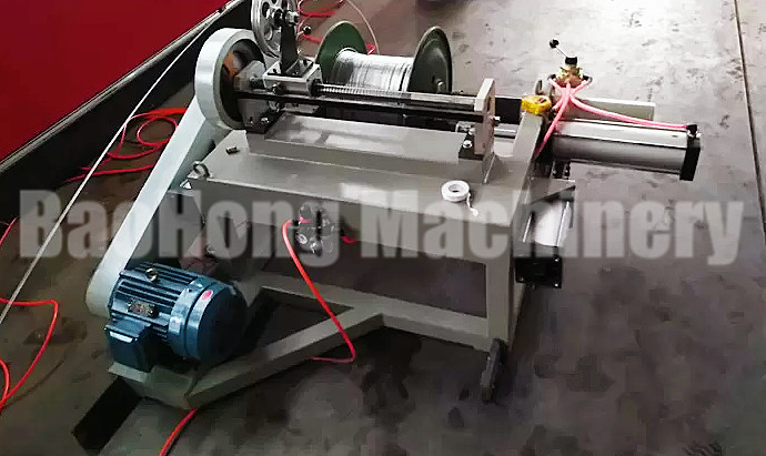 Electric Cable Rewinding Machine For Spark Detection / Steel Tape Armoring