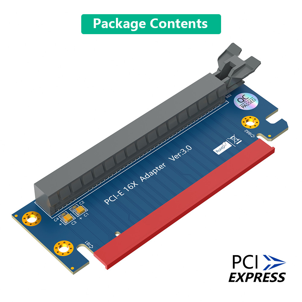 PCI-Express 3.0 16x Riser Card, PCI Express 3.0 16X 90 Degree High Speed Riser Card For 2U server PCI-E16X TO PCI-E16X
