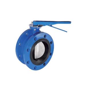 Quality DI Double Flanged Valve Butterfly Valve Manual Type wholesale