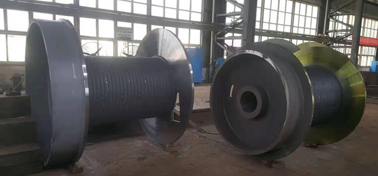 Winch Parts Lbs Grooved Drum For Multilayer Wire Rope Winding