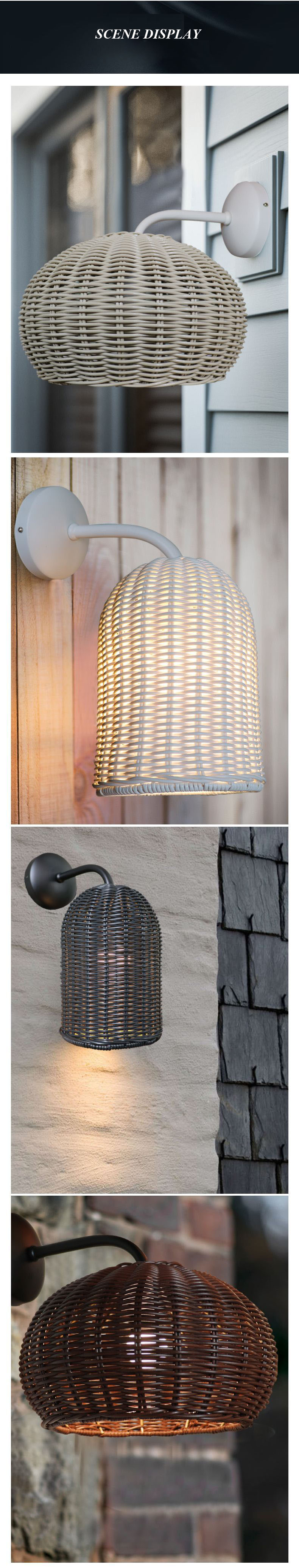 Outdoor Waterproof Courtyard Porch Corridor Hotel Wall Sconce Lamp Interior Wall Light Up