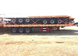 Quality Semi Trailer 40ft 1100R20 Low Flatbed Trailer wholesale