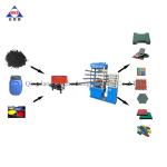 Column Hydraulic Rubber Vulcanizing Machine 50 Ton 550*550mm Rubber Tile Plate