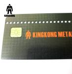 Credit Metallic Finish Business Cards Include SLE4428 Big Contact Chip Stainless