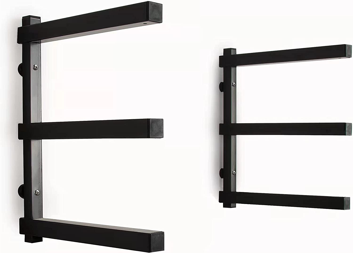 6-Level Wall Mount Wood Organizer and Lumber Storage Rack with Functional Design