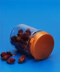 Transparent Color Plastic Honey Bottles Airtight Screw Lid 65 . 5 * 88MM