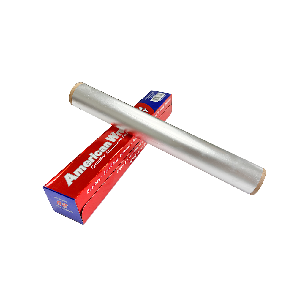 Household Kitchen Aluminum Foil Paper Rolls Disposable 300mm 450mm Thickness customized