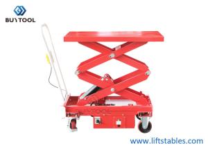 Quality 500kg Low Profile Mobile Lift Table Double Scissor Light Duty Small Electric Motor wholesale