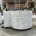 Marble Holy Water Font Baptism Natural Stone Religious Saint Baptismal Hand
