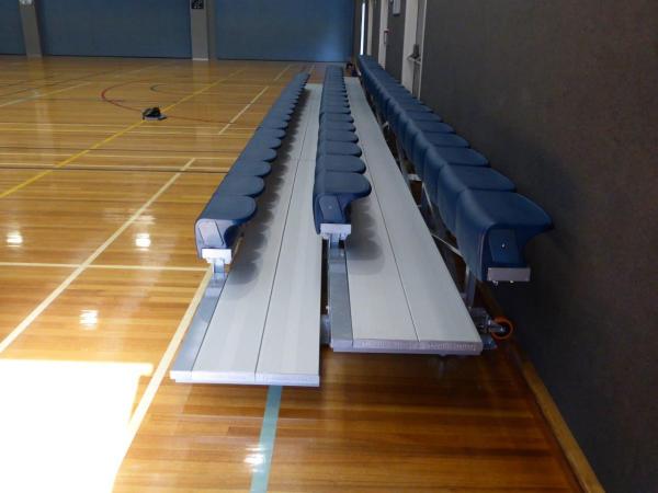 Cheap Mobile Portable Aluminum Bleachers For Locker Rooms / Sidelines for sale
