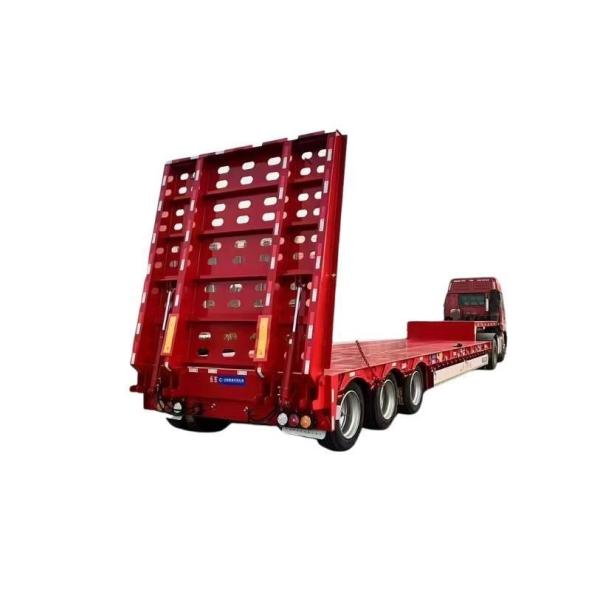 ABS Anti-lock Braking System 3 Axle 40-80 Tons Lowbed Semi Trailer to African