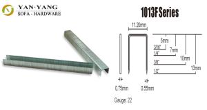 Quality 1013F series silver color furniture staples factory price industrial staples wholesale