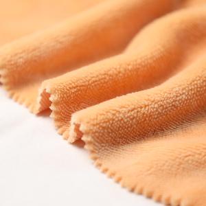 Quality Solid Orange Single Side Shu Velveteen Fabric 150gsm Short Plush For Pillowslip Sofa Cover wholesale