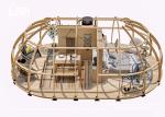 Panorama Dome Luxury Glamping Tent With PVC Cover Wooden Structure
