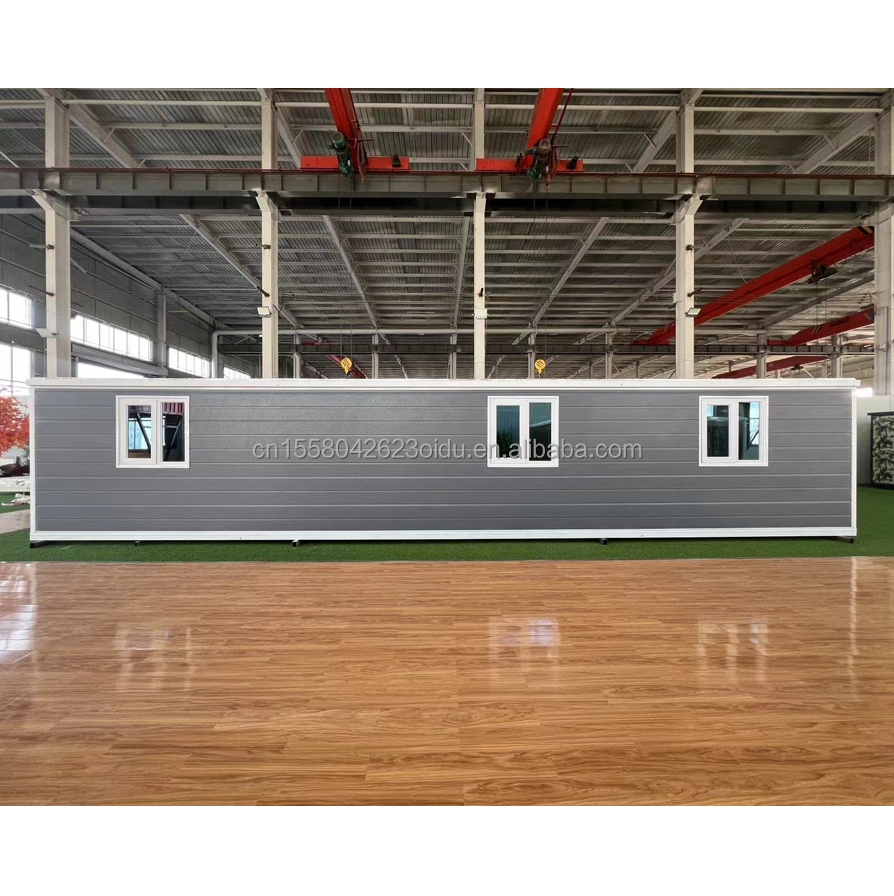 50/75/100mm Wave Sandwich Panel Modern Expandable 3-Bedroom Prefab Container House for Hotels