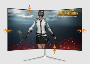 Quality 32 Inch Curved PC Gaming Monitor 200cd/m Brightness Flicker Free wholesale