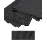 Cationic Stripes Grey Yarn Dyed Knit Fabric 280 GSM 87% Polyester 13% Spandex