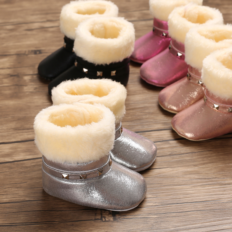 New arrived PU Leather girl princess 0-18 months girl Holiday party baby boots