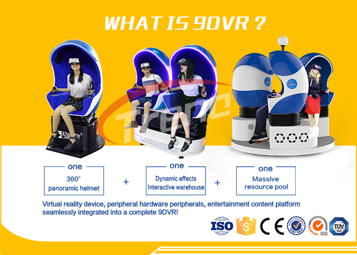 Multi players Amusement Ride 9D Virtual Reality Simulator Triple Cinema Chair Electric Full Motion