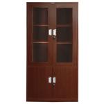 Wooden Grain Thermal Transferred Swing Door Steel Filing Cabinet Knock Down