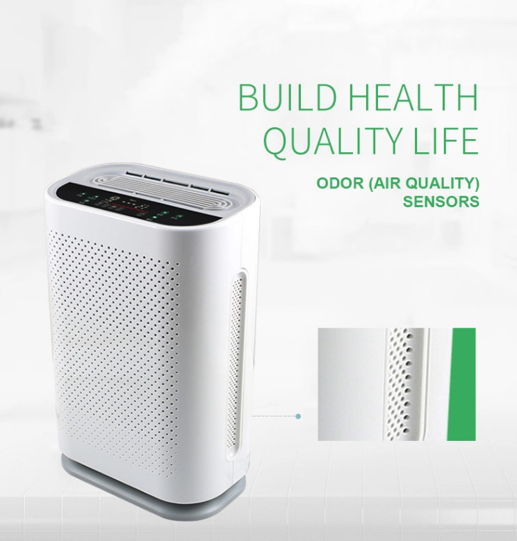 40W LED Hepa Air Purifier For Cooking Smells UV Filter Humidifier