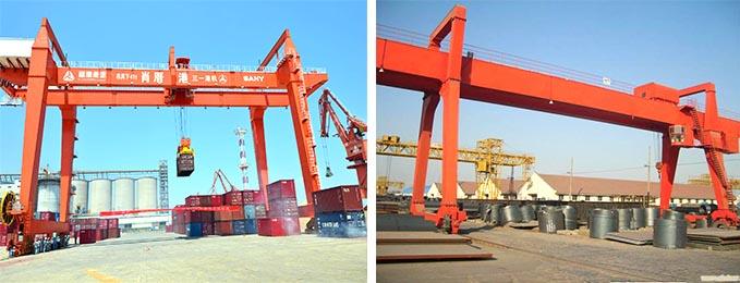 Rail mounted Double Beam Gantry Crane Truss Type 40 - 500T Lifting Capacity