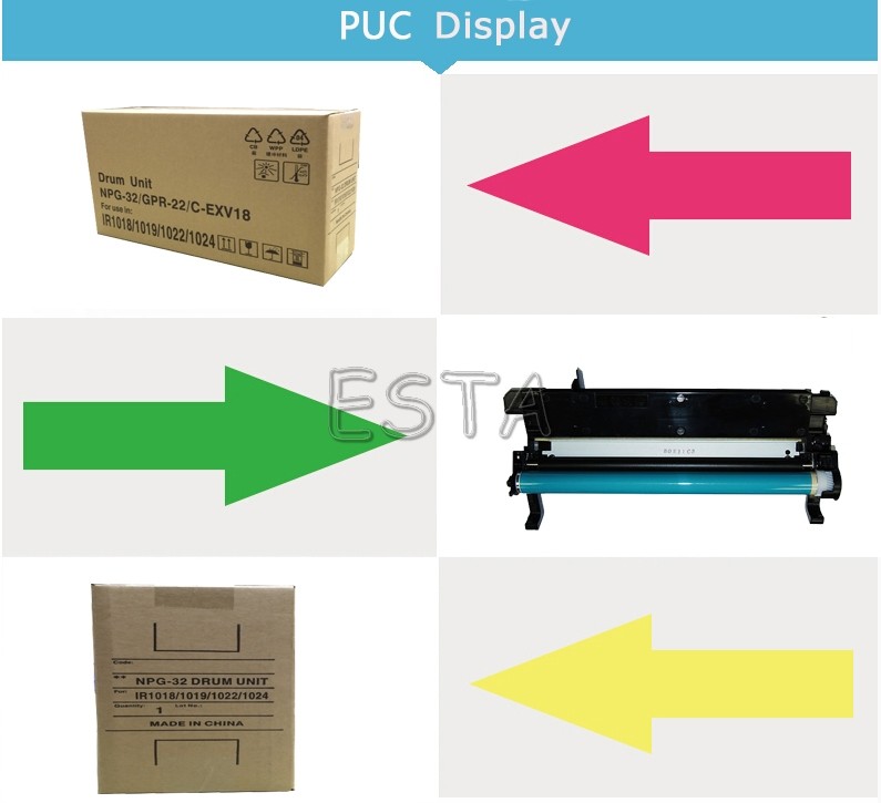 Photoconductor EXV 18 / IR1024 Organic Photoconductor Drum Units For Canon Copier Machines