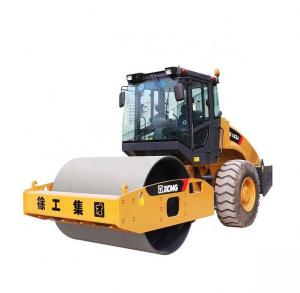 Quality 16t Earth Roller Compactor Machine / Yellow Road Maintenance Equipment wholesale