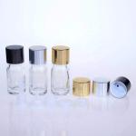 Transparent Gold 0.16OZ Oil Dropper Glass Bottle For Essential Water