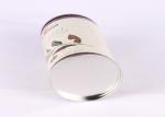 Brown Metal Tea Tins With Clear Top Window , Empty Round Tea Packaging